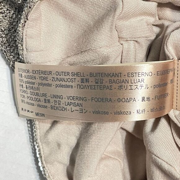 NWT Massimo Dutti Gold Sequin Blouse. Champagne sequins v-neck tank top NEW - Picture 9 of 14